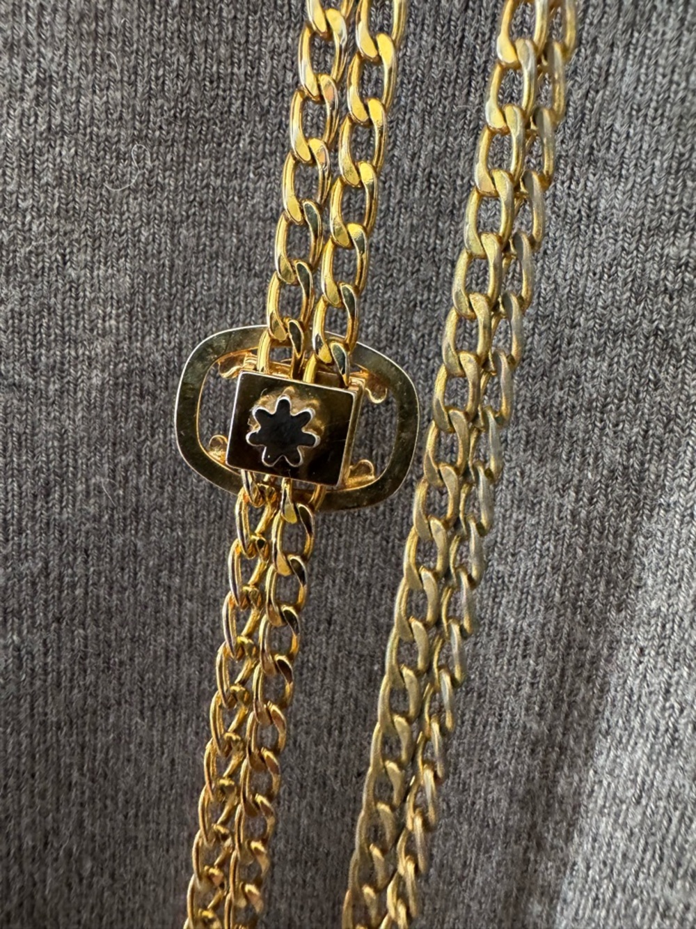 Celine Vintage Triomphe Long Chain Necklace - Picture 7 of 8